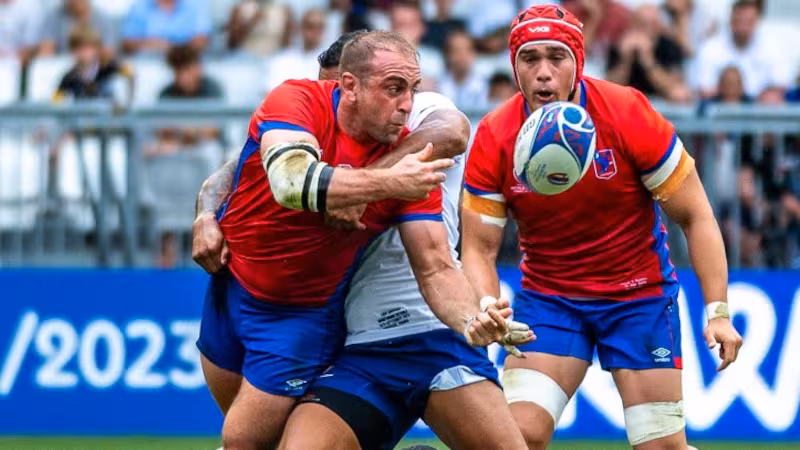 Nacho Silva durante el calentamiento