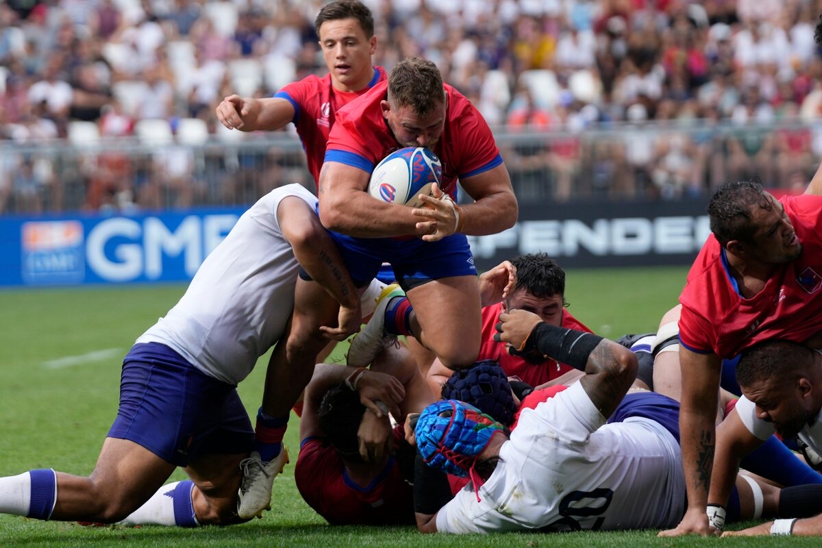 Tomás Dussaillant en el mundial vs Samoa